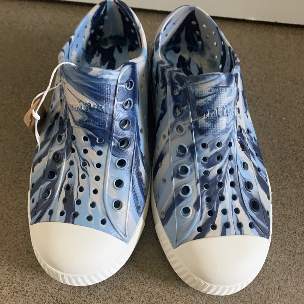 Native Jefferson shoes Blue Marbled